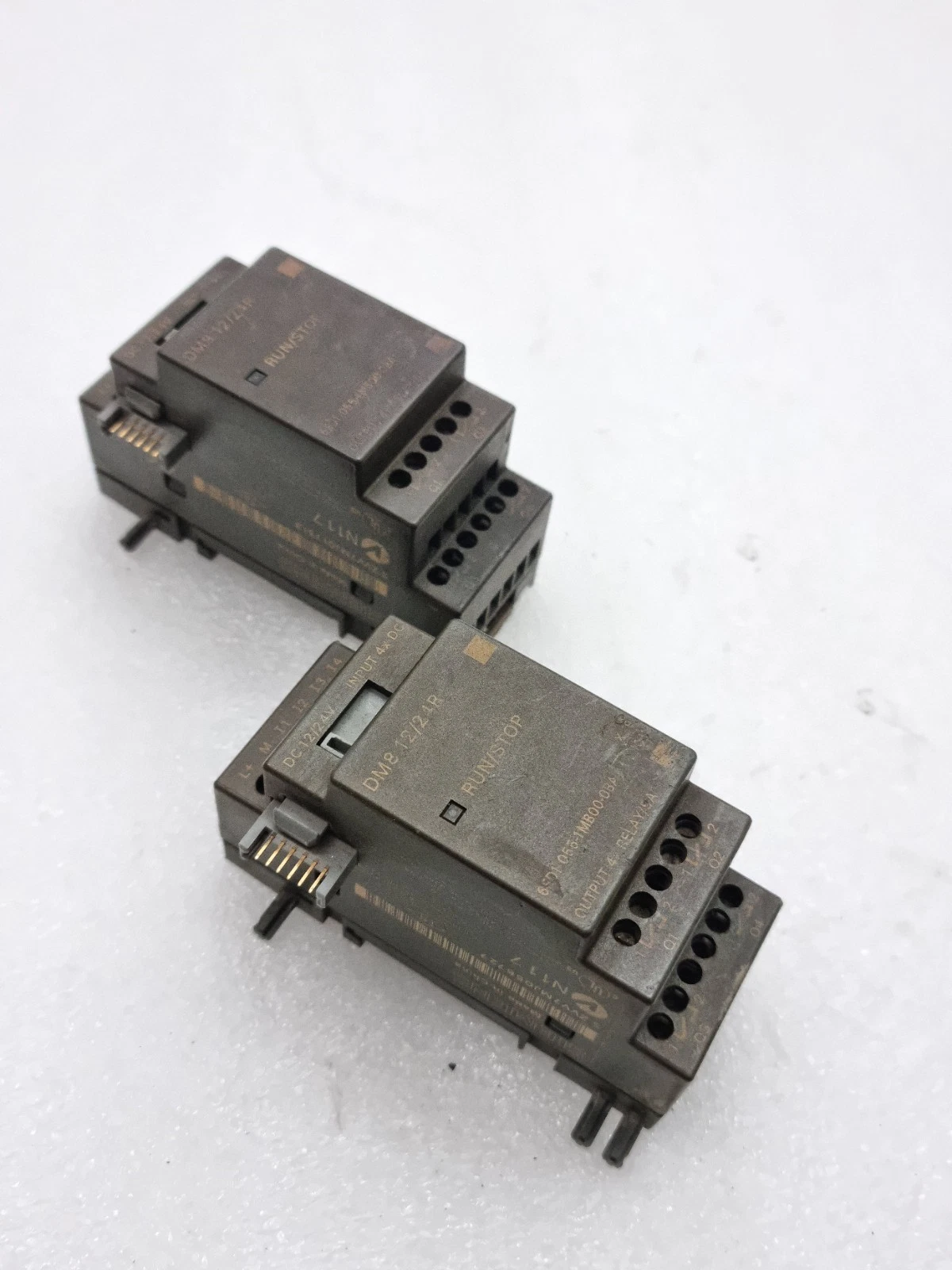 Lot of 2 Pcs Siemens 6ED1055-1MB00-0BA1 DM8 12/24R Expansion Module (Tested)
